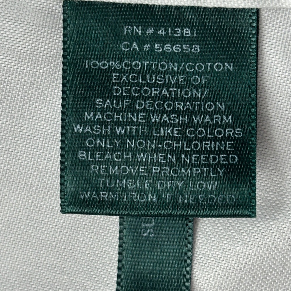 Lauren Ralph Lauren Shirt Womens XL White Non Iron Cotton Button Down Blouse LRL - Picture 6 of 7